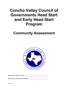 COG Community Assessment - Concho Valley Council of