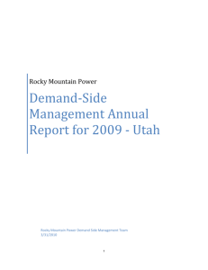 Rocky Mountain Power - Utah Public Service Commission