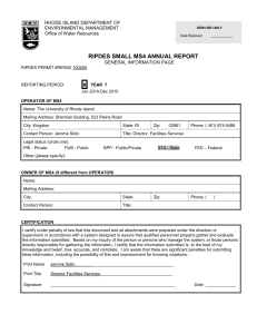 ripdes small ms4 annual report