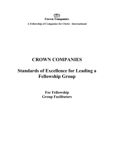 what is an crown companies fellowship group?