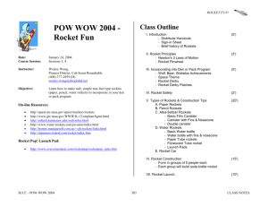 ROCKET FUN! POW WOW 2004 - Rocket Fun Date: January 24