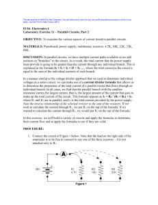 ELECTRONICS 4 – Fundamentals of Electronics I