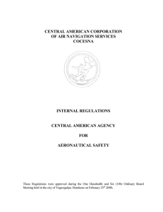 Internal Regulations Central American Agency for Aeronautical Safety