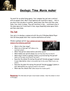 Geologic Time Web Quest