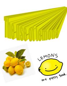 Lemon energy materials Piece of can food Materials 2 aligator clips