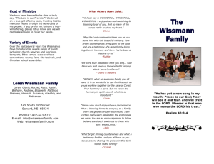 Brochure - The Wissmann Family