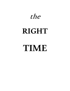 Student workbook: "The Right Time for Tight Rhyme"