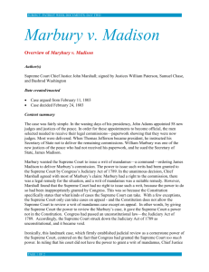 Marbury v Madison