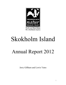 Skokholm Annual Report 2012 - The Wildlife Trust of South and