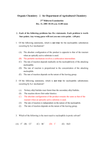 Organic Chemistry Ⅰ for Department of Agricultural Chemistry