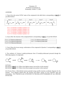 Answers to Exam #2