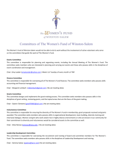Committees of The Women's Fund of Winston
