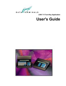 LINX 7-5 Turn-Key Application User's Guide