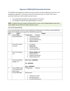 Hypercom T4200 Dial/IP Downloads Overview