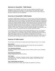 VisualCAM 2014 for SolidWorks TURN Online Help