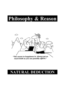 Natural Deduction Booklet