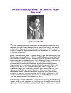 Irish Historical Mysteries: The Diaries of Roger Casement Roger