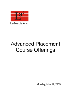 course overview - LaGuardia Program Office