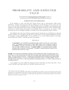 probability and expected value