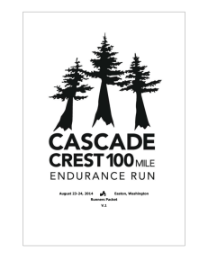 Course Description - Cascade Crest 100