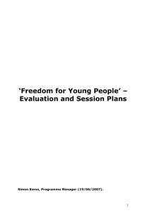 risk assessment - Freedom Programme