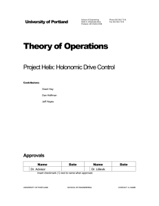 Theory of Operations - University of Portland
