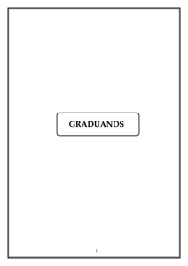 graduands book