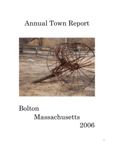 Expenses - Town of Bolton