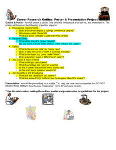 Career Research Poster Project & Presentation