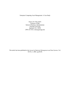 Enterprise Computing Asset Management: a Case Study