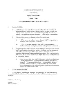 PARTNERSHIP TAXATION II