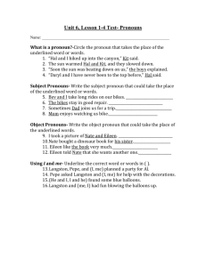 Unit 3 Test- Verbs - Brandon Valley High School