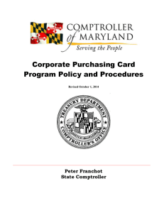 Corporate Purchasing Card Manual
