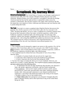 Scrapbook: My Journey West