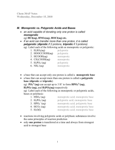 M. Monoprotic vs. Polyprotic Acids and Bases