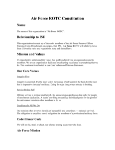 Air Force ROTC Constitution - Student Organizations