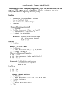 Course Schedule