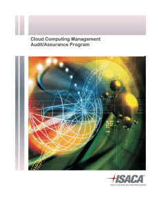 Cloud Computing Management Audit/Assurance Program (Aug 2010)