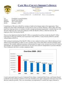 Letterhead - Cape May County Sheriff's Office in New Jersey