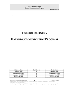 TOLEDO REFINERY - The BP-Husky Refinery is located