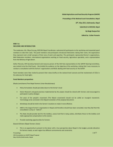 Annex 2.2. Proceedings Nepal CSO consultation May 2011