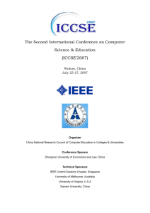 Final Program of ICCSE 2007(Doc, English)