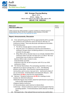 Quarterly Division Management Committee Meeting Minutes, 05/05/14