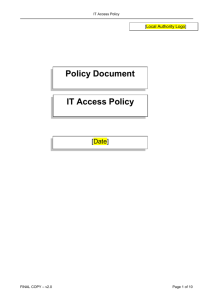 IT Access Policy Template