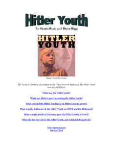 By Shasta Rizzi and Bryce Rigg Hitler's Youth Boy Poster The Youth