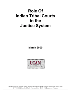 history of indian tribal courts - The Tribal Court Clearinghouse