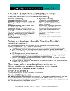 CHAPTER 16: TEACHING AND REVISION NOTES Comparisons of