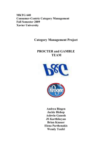 Category Management Project