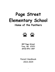 Parent Handbook - Montgomery County Schools