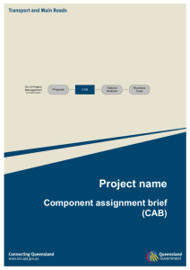 Assignment Brief - Department of Transport and Main Roads